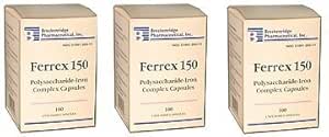 Ferrex 150 Polysaccharide Iron Complex capsule da Breckenridge - 100 Ea da Marble Medical