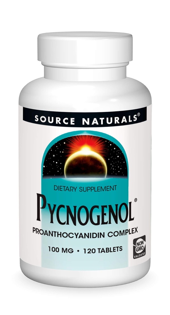 Fonte Naturals Pycnogenol, Proanthocyanidin Complex, 100 mg - 120 compresse