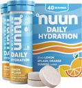 Tabelle di elettrolita giornaliere Nuun con magnesio, calcio, potassio, cloruro e sodio, senza glutine, senza zucchero, & Vegan, mista citrus Flavor, 4 Pack (40 Servings Total)
