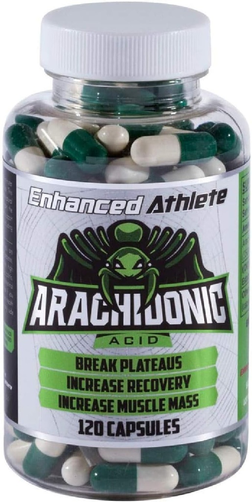 Athlete potenziato - Supplemento acido arachidonico - Supplemento muscolare e resistenza per aumento della massa muscolare & recupero migliorato per uomini e donne (120 capsule)