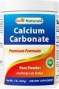 Migliore polvere di carbonato di calcio naturale 1 Pound - Grado alimentare (16 OZ (pacchetto di 1))
