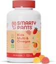 SmartyPants Kids Complete Gummy Vitamine: Multivitamin, Vitamina D3, B12 (metilcobalamina), E Omega 3 DHA / EPA Fish Oil, 120 conteggio