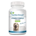 Vitamina E per Cani, Promuovere la salute cardiovascolare, Supporta le membrane cellulari, Vitamina E Complesso per Boost Dog Immune System Plus Zinco, Selenio, Folate, Olio di Salmone, 120 compresse masticabili