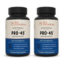 Probiotic Formula, 45 miliardi di CFU, 11 ceppi completi. Latticini gratuiti. Promuove la salute immunitaria e digestiva. 60 capsule (2-Pack)