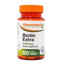 Vitamina biotina per la crescita dei capelli, Biotina 10000mcg, Migliora la qualità della pelle e delle unghie, Vitamina B7, Supplemento per le donne, Senza glutine, 120 Softgels