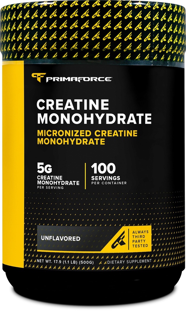 Polvere di monoidrato della creatina micronizzata di Primaforce 500 Grammi (1.1 Pounds)