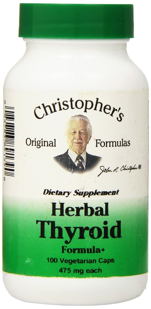 Dr Christopher Formula Dr Christopher's Formula Herbal Thyroid, 100 Conte