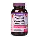 Bluebonnet Nutrition Earth Sweet Vitamin B12 1000 mcg & Folic Acid 400mcg Brain Health & Energy* Vitamine per Donne & Uomini - Vegan, Gluten-Free Raspberry B 12 Vitamina - 180 Compresse masticabili
