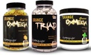 CONTROLLED LABS Bundle Include 45 Serve di Triade Orang, Arancione Oximega Greens Spearmint, e 120 Ct Arancione Oximega Fish Oil Softgels