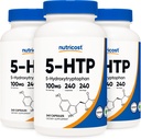Nutricost 5-HTP 100mg, 240 capsule vegetariane (5-Hydroxytryptophan) - Non-GMO & Gluten Free (3 bottiglie)