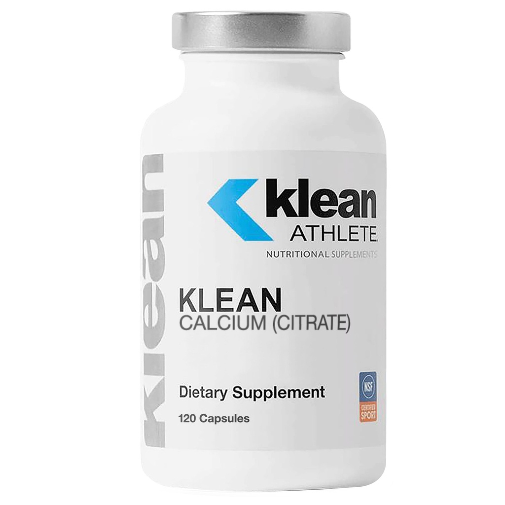 Klean ATHLETE Klean Calcium Citrate - per Bone Salute e Densità - Bone Supporto per lo sport* - Gluten Free, Vegan & Non-GMO - 120 Capsule