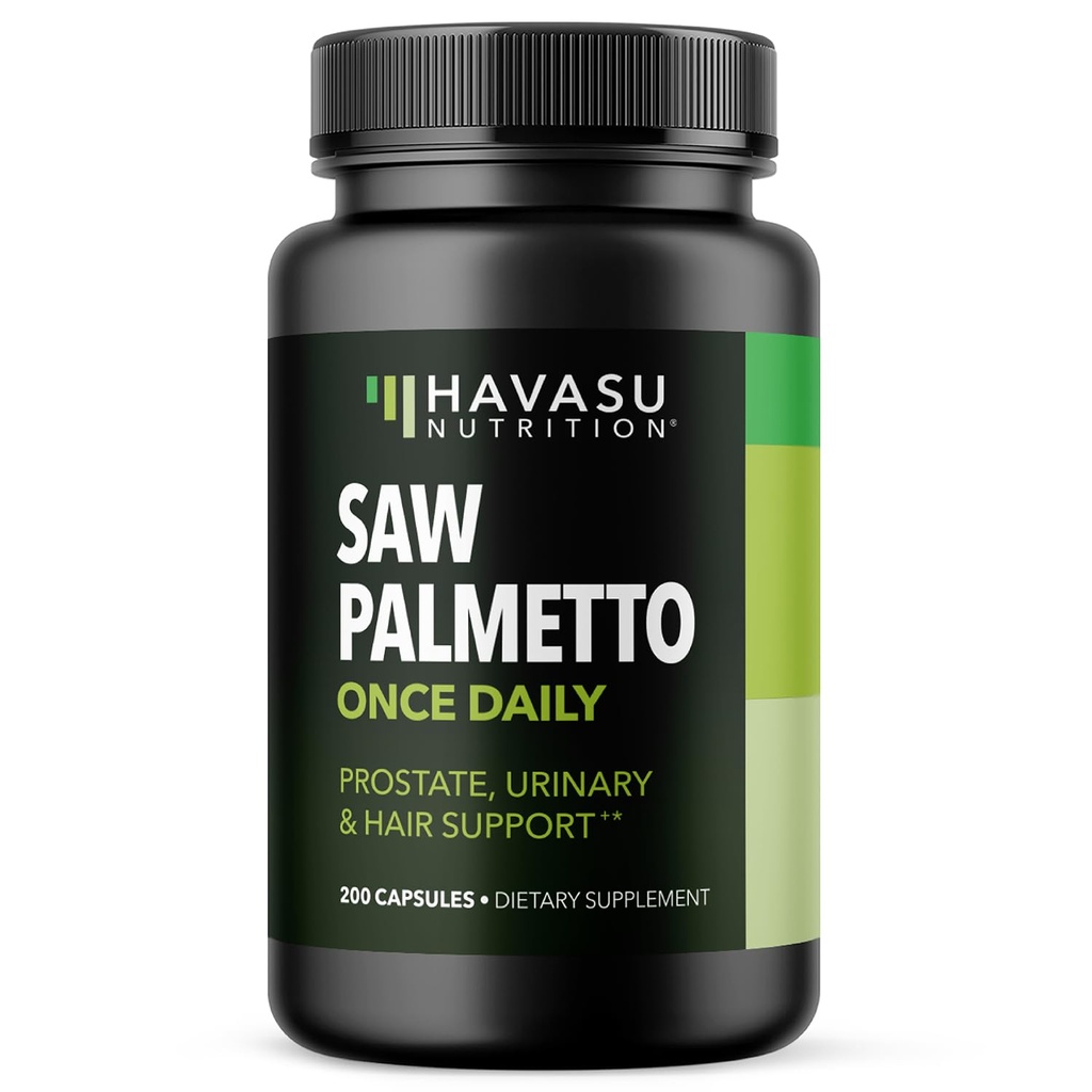Sega Palmetto per gli uomini Prostate Health Supplemento per promuovere la funzione del tratto urinario - 500mg Per Serving - 200 Count - DHT Blocker Hair Vitamin - Vegan, Non OGM Capsule, Oltre 6 mesi di alimentazione