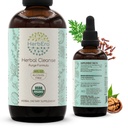 HerbEra Herbal Cleanse Organic Alcohol-Free Tincture | Detox and Cleanse Formula, Estrarre supplemento | Organic Wormwood Herb, Black Walnut Hull, Cloves Flower Buds | Purge Extract (4 fl oz)