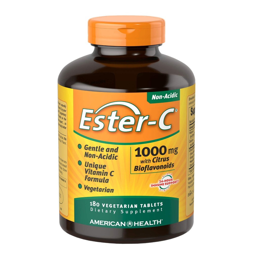American Health Ester-Vitamin C con Citrus Bioflavonoids 1Vitamin 000 Milligrammi 180 Veg Tab