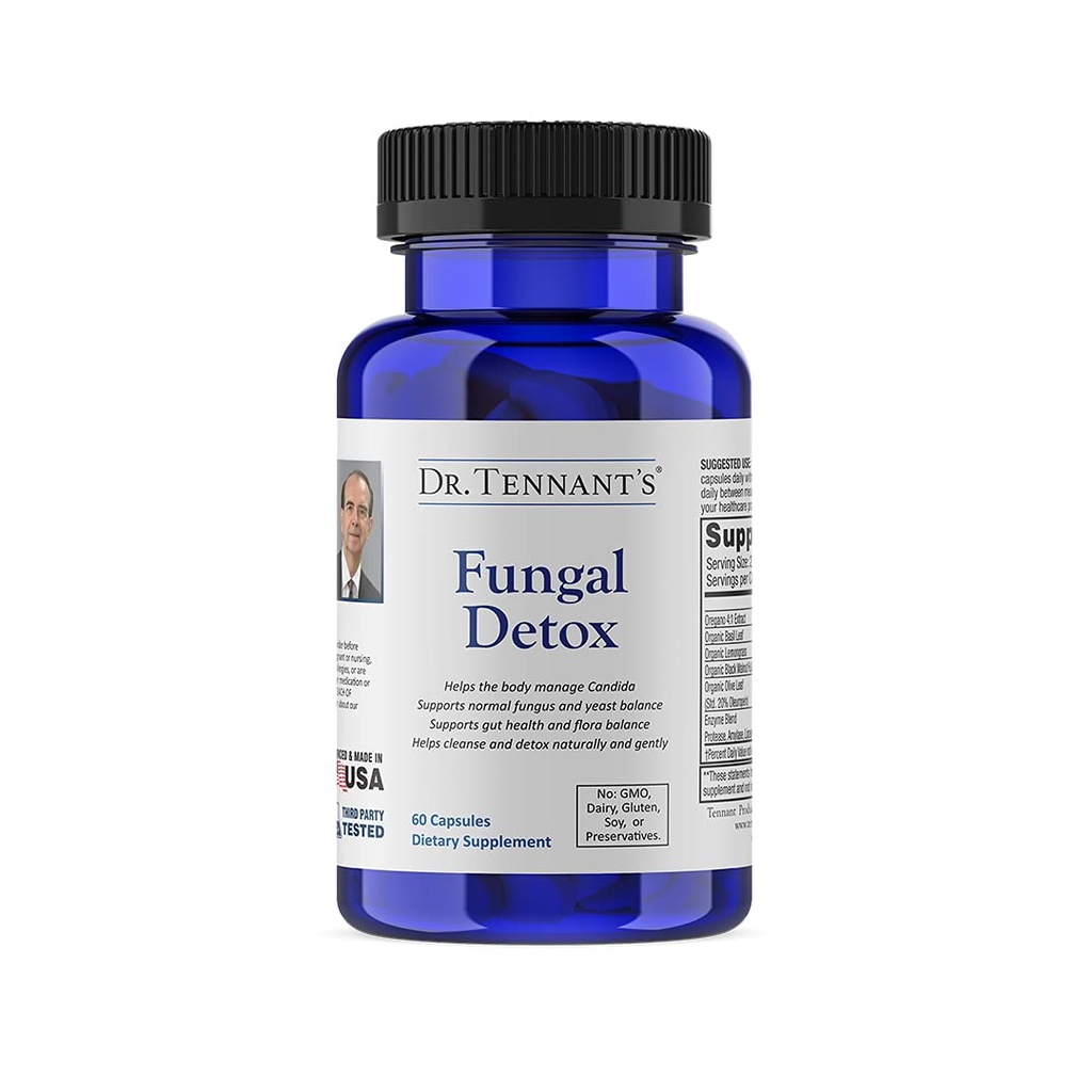 Dr. Tennant's Fungal Detox | Candida Cleanse, Mood & Hormone Balance | Promuove livelli sani di lievito e salute Gastrointestinale