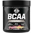 PMD Sports BCAA Miscela di bevanda di amminoacidi ricaricata per prestazioni, recupero, resistenza e idratazione - Aumentare la funzione muscolare per l'allenamento e l'energia quotidiana - Limonata di fragole (30 Serve)