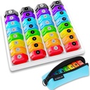 Organizzatore di pillole mensile 1-Time a-Day: 30 giorni organizzatrice di pillole con etichette, scatola di pillole mensile portatile, titolare di pillole mese ith portatile Zipper Bag per la vitamina, medicina, olio di pesce, integratori
