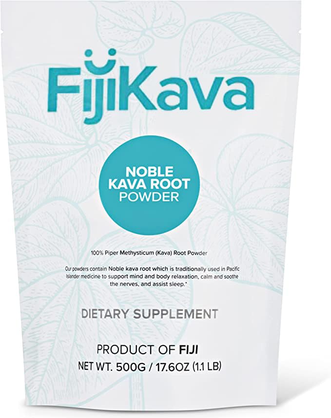 Polvere Kava istantanea di FijiKava 500g – Polvere di radice di Kava Premium con alto contenuto di Kavalactone – aiuto naturale per il rilassamento per la calma, il sollievo dallo stress e il sostegno al sonno – Easy-to-Mix