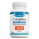 EuroMedica Curaphen Extra Strength - Curcumin & Boswellia Supplemento per il supporto per la circolazione sana - Integratore di curcuma ai giunti di sostegno, Salute del muscolo & Produzione di Endorphin - 60 compresse