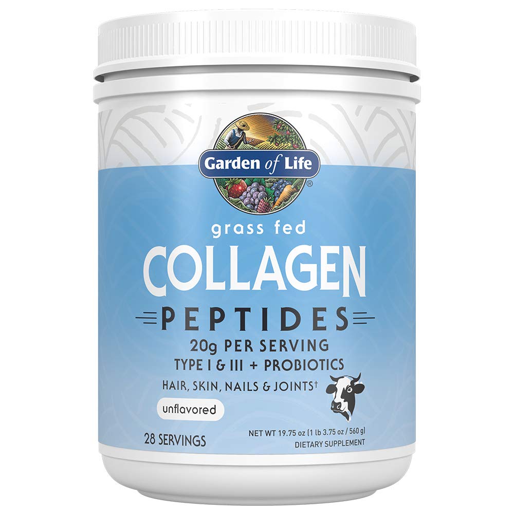 Giardino di vita erba polvere di collagene Fed, Gummie di sambuco - Supporto immunitario, Giunti per unghie della pelle dei capelli, 120 Vegan Gluten