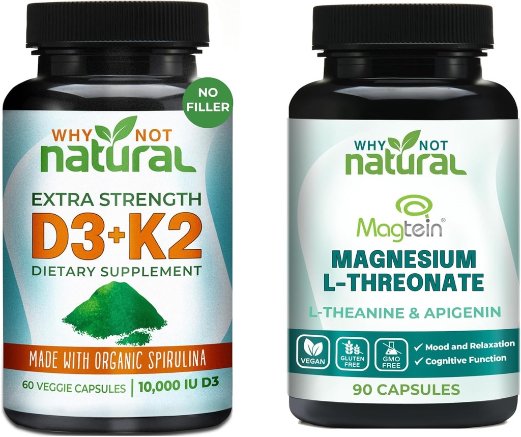 Perché non naturale Magnesio L-Threonate Complesso e Vitamina D3K2