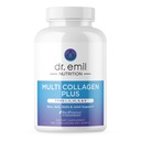 DR. EMIL NUTRITION Pillole Multi Collagen donna | Integratori di collagene per sostenere capelli, pelle, unghie e giunti | Integratori di collagene idrolizzato Tipi I, II, III, V & X | 180 capsule
