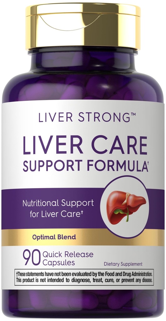 Carlyle Liver Support Supplemento per gli uomini e le donne | 90 capsule | miscela complessa con latte cardo, NAC, Dandelion Root Extract | Non OGM e Gluten Free