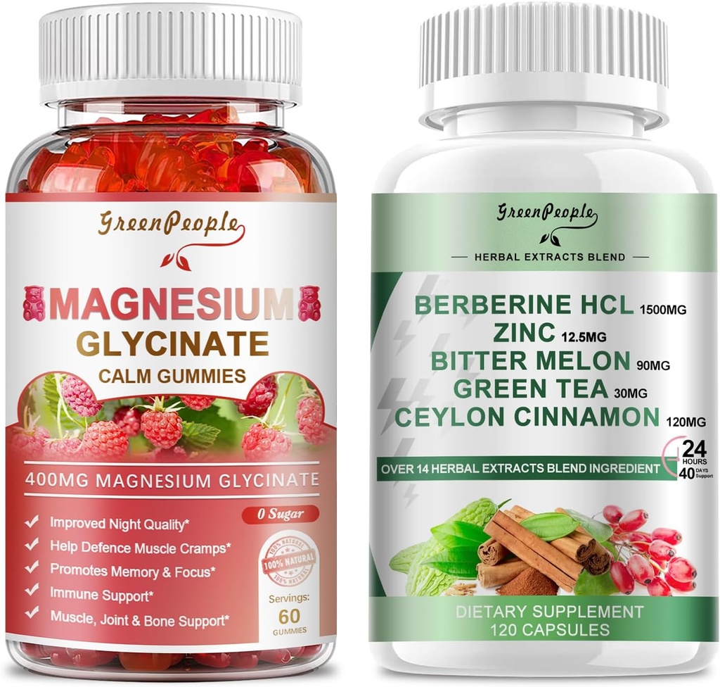GREENPEOPLE Magnesio Glycinate Gummies & Berberine