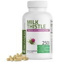 Bronson latte Thistle Silymarin Marianum & Dandelion Root Liver Health Support, Supporto antiossidante, Detox, 250 capsule