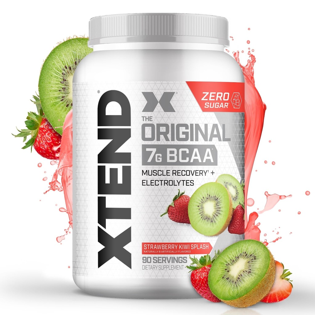 Xtend XTEND Original BCAA Polvere 7g BCAA e 2.5g L-Glutamina, Sugar Free Post Workout Muscle Recovery Drink con aminoacidi per uomini e donne, 90 Serve