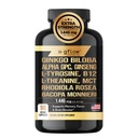 Ginkgo Biloba Alpha GPC Integratore con Panax Ginseng L Tyrosine con L Theanine, Bacopa monnieri, Rhodiola Rosea, Phosphatidylserine, B12, MCT, DMAE - Complesso | Made in USA