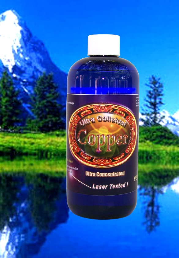 Silver Mountain Minerals Colloidal Copper Liquid Mineral Supplemento minerale 16 Oz. 100 PPM