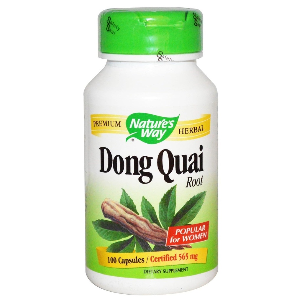 Natures Way Dong Quai Root Capsule, 565 Mg - 100 per confezione - 3 confezioni per caso.
