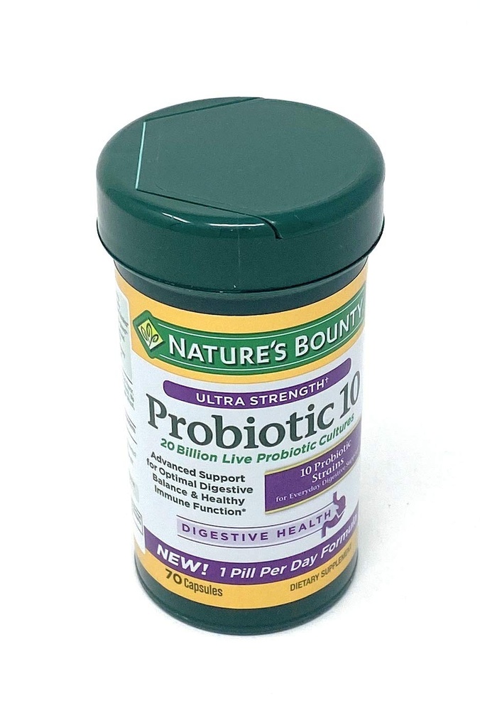 Natura Bounty Ultra Strength Probiotic 10, 70 capsule