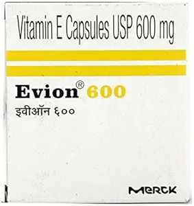 50 Evion 600mg capsule di vitamina E per il viso di Glowing, capelli forti, acne, nails, pelle di Glowing 400mg, controllo di perdite di capelli