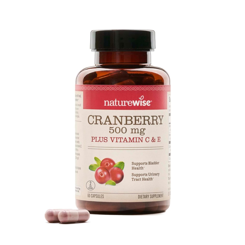 Pillole di mirtillo naturale per le donne - Estratto uguale a 12.500mg* Supplemento di mirtilli + Vitamina C & E - Risanamento del tratto urinario &amp; vescica - Vegan, Non OGM, Sugar-Free - 60 capsule[1-Month alimentazione]