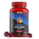 Hydroxycut Hardcore Ultra Shred Gummies, Sweet Heat - 99% Stimulant Free - Include Capsaicina & B Vitamine - per le donne & uomini