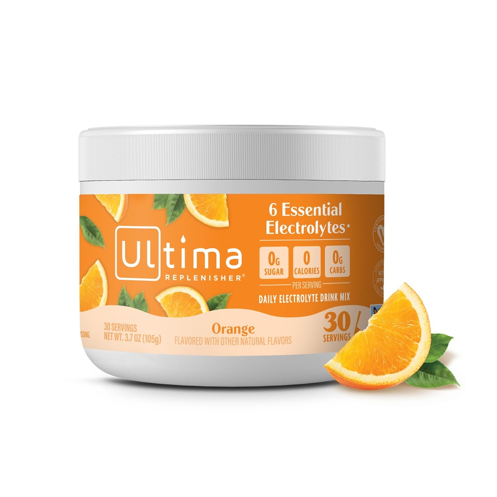 Miscelatore giornaliero di bevanda di elettrolita di ultima generazione – Sugar Free – Arancione, 30 Serve – Polvere di idratazione con 6 elettroliti chiave e minerali di trace – Keto Friendly, Vegan, Non OGM