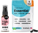 Completamento Essential Vegan Multivitamin & Triple B12 Spray Bundle – Supporto nutrizionale completo per diete basate su piante