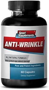 Integratori di resveratrolo - Antirughe Pillole - Previene l'invecchiamento precoce delle cellule, Anti Aging Supplement, Acido lipoico alfa, Collage, Gel Aloe Vera, Acido ialuronico, Turmerico, 1 Bottiglia 60 Capsule