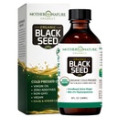 Madre Natura USDA Organic Black Seed Oil, Alto TQ 2%, Pressato a freddo, Non raffinato Nigella Sativa, Omega 3 6 9 per Immune, Joint & Heart Support, Hair & Skin, Non-GMO, Bottiglia di vetro (8oz)