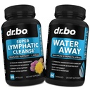 Integratori di drenaggio linfatico Pills & Water Away - Supporto linfatico Totale prodotti di pulizia degli erbe & Pills Natural Water Diuretics for Retention - Lymph Node Detox Cleanse System Drainage