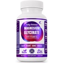 Glicinato di magnesio con vitamina B6 Ricerca dimostrato per aumentare l'assorbimento, 1350mg Fully Chelated - Supporta sonno, stress sollievo, energia, crampi muscolari - Gluten Free, NonGMO, 180 capsule vegane