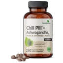 Futurebiotics Chill Pill + Ashwagandha, Rhodiola, St. John’s Wort, & L-Theanine - Non-GMO, 250 compresse vegetariane
