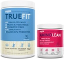 RSP NUTRITION AminoLean Pre Workout Energy (Fruit Punch 30 Serve) con TrueFit Protein Powder (Vanilla 2 LB)
