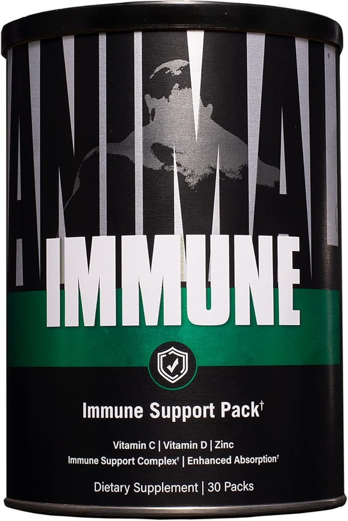 Animali Immune Pak - Zinco, Vitamina C, Vitamina D, Estratto di foglie di oliva, Estratto di pepe nero e altro ancora, Pacchetti di pillole immunitarie, 30 Conte