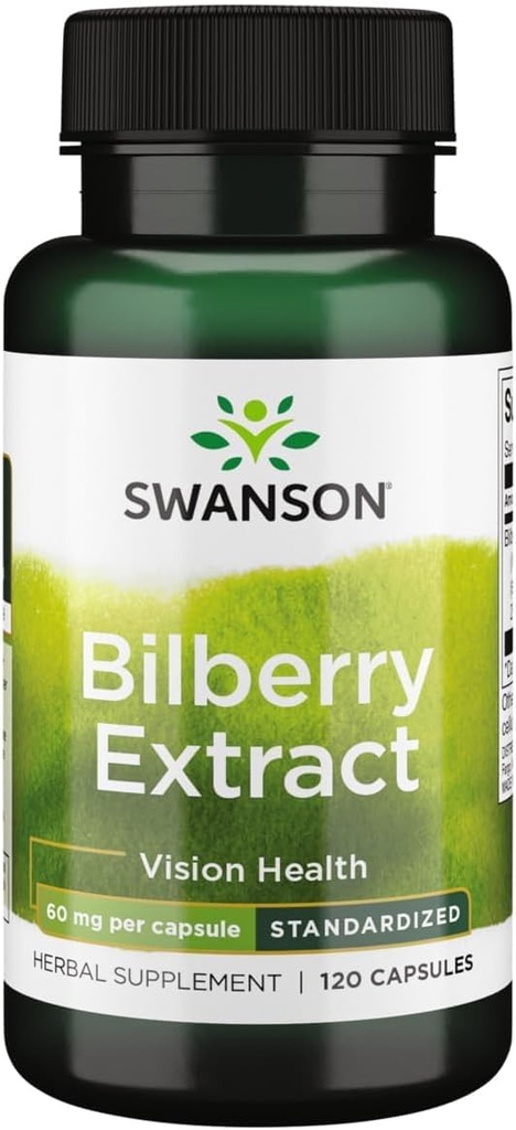 Estratto di mirtillo di Swanson (Standardized) 60 milligrammi 120 capsule