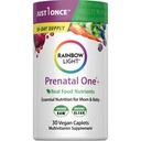 Rainbow Light Prenatal One Multivitamin, Prenatal Health Multivitamin supporta la salute della mamma e lo sviluppo del bambino, con vitamina C, Vegan, 30 conte