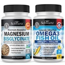 Magnesio Bisglycinate 180 Conte + Omega 3 Fish Oil 90 Conte Bundle