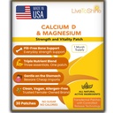 Calcium Magnesium D3 Topical Patches for Men and Women - One Month Supply - USA Prodotto da Live a Shine